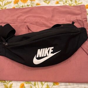 Nike Black and White Belt Bag